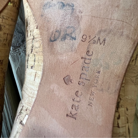 Kate Spade Elina cork and coral flats pointy 9.5 - Picture 10 of 10